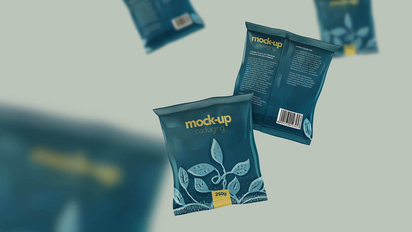 Sachet Pack - Realistic Mock-up - Freebie Jar